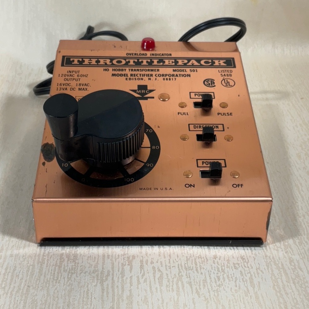 MRC Throttlepack #501 HO Train Control Train Transformer Model Railroad - Picture 7 of 16
